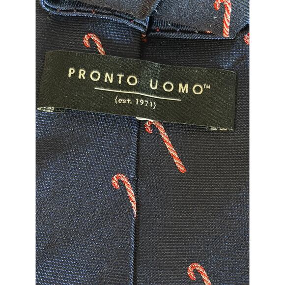 Holiday Necktie Bundle (3 Silk Ties – Santa & Candy Cane Prints) - Picture 6 of 8